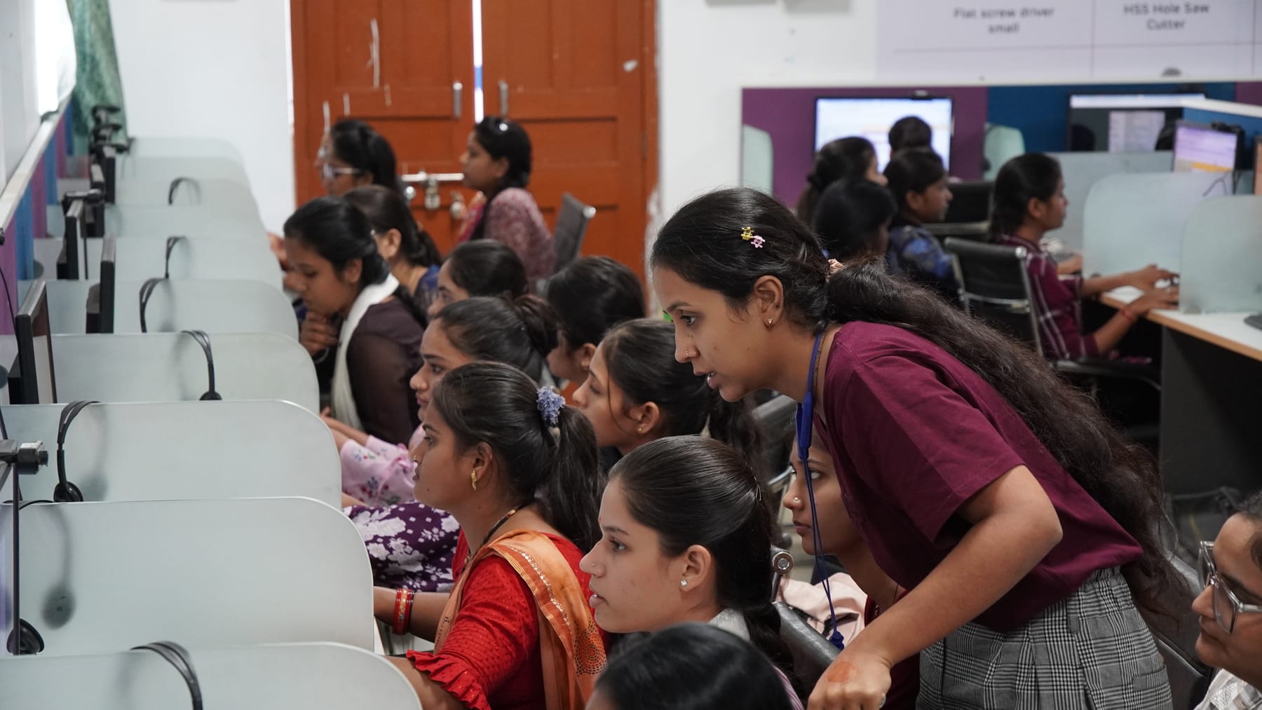 IndiVillage operations floor annotation programme in progress